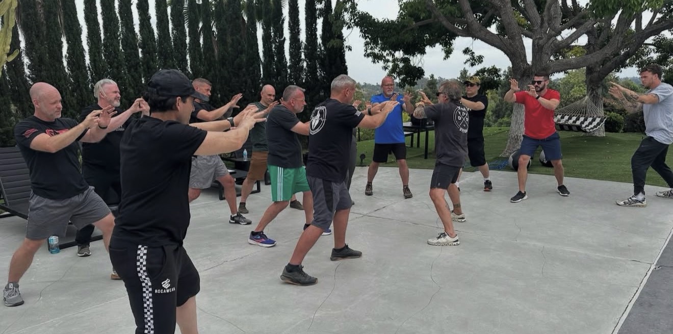 Coach Blauer running a gun-grab drill at the Elite Training Retreat