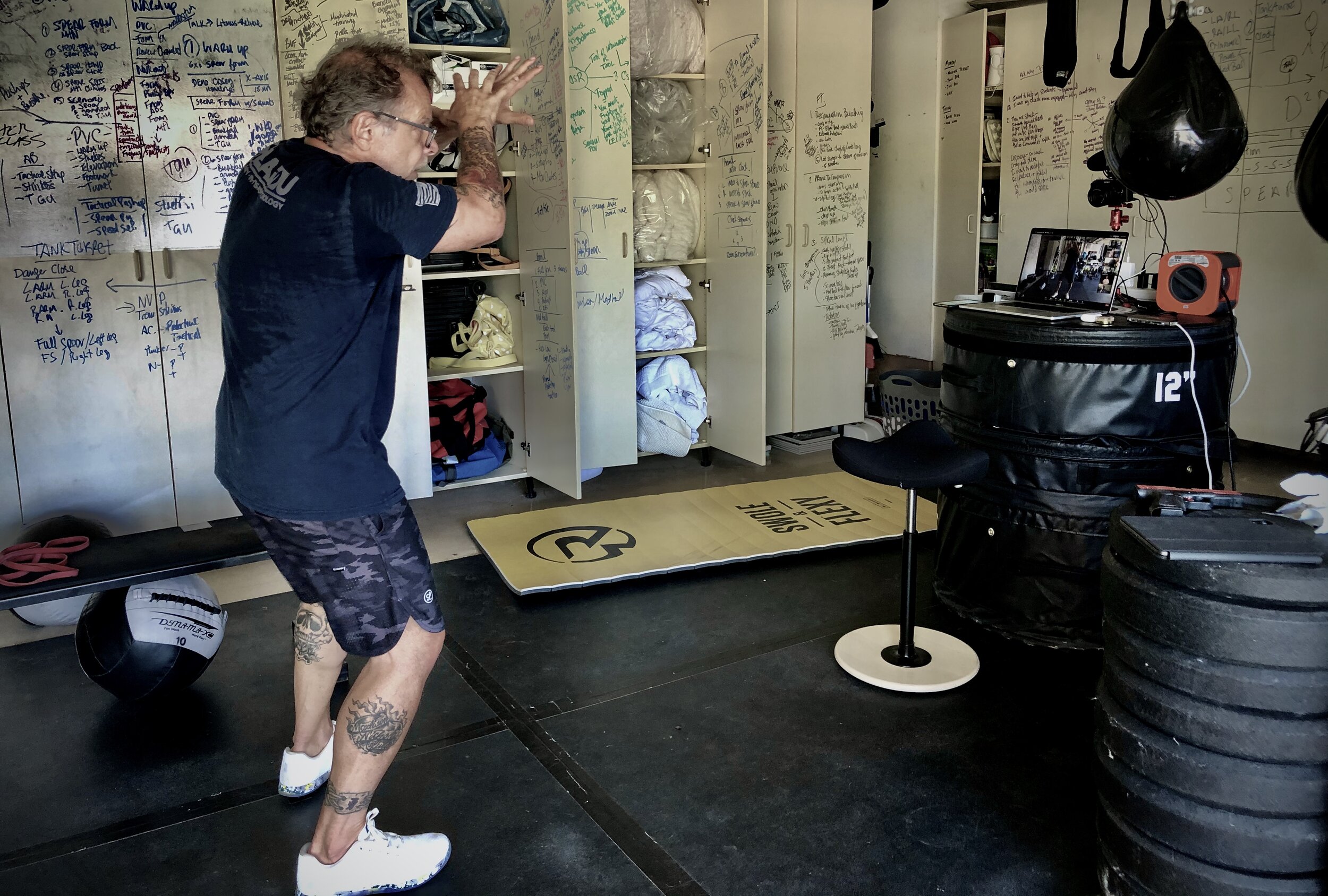 Coach Blauer teaching the primal protective response