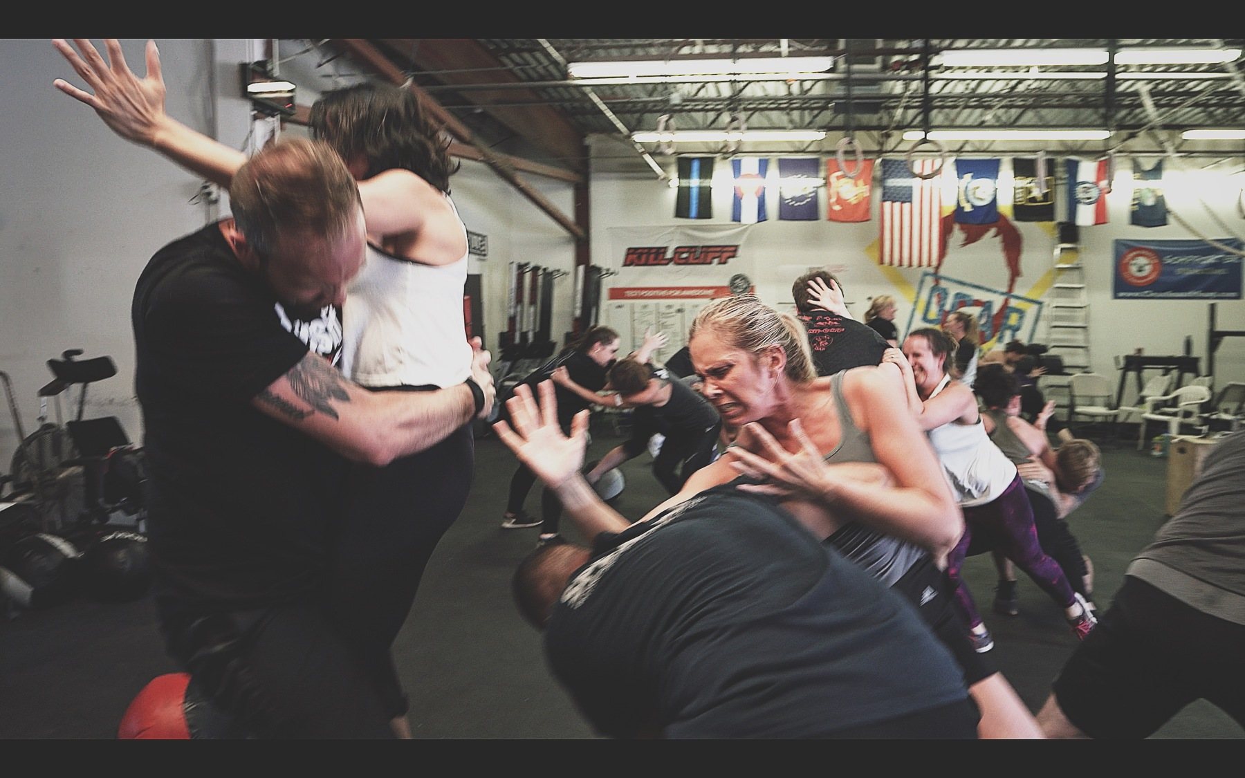 Women practicing SPEAR self-defense